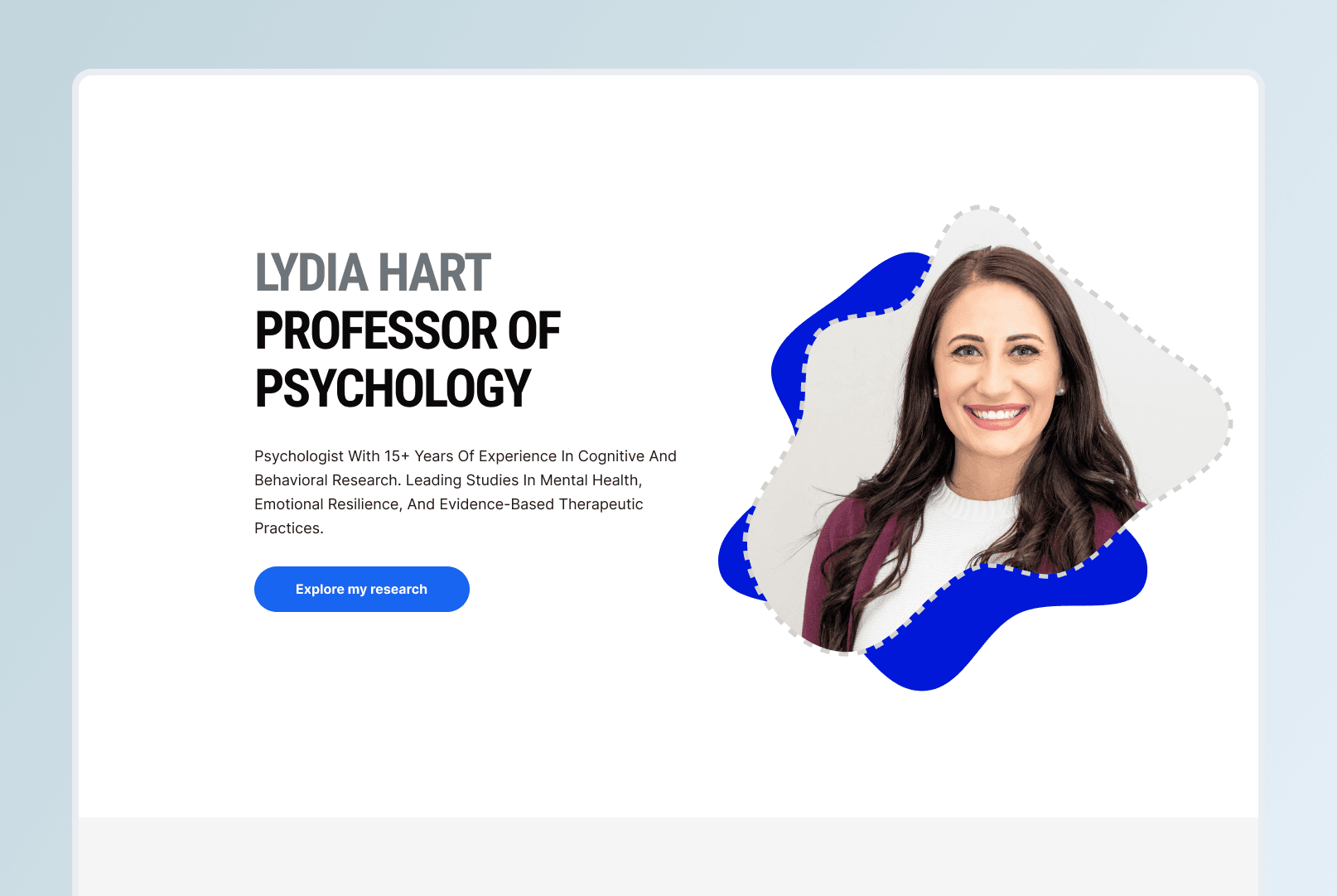 Academic Portfolio preview