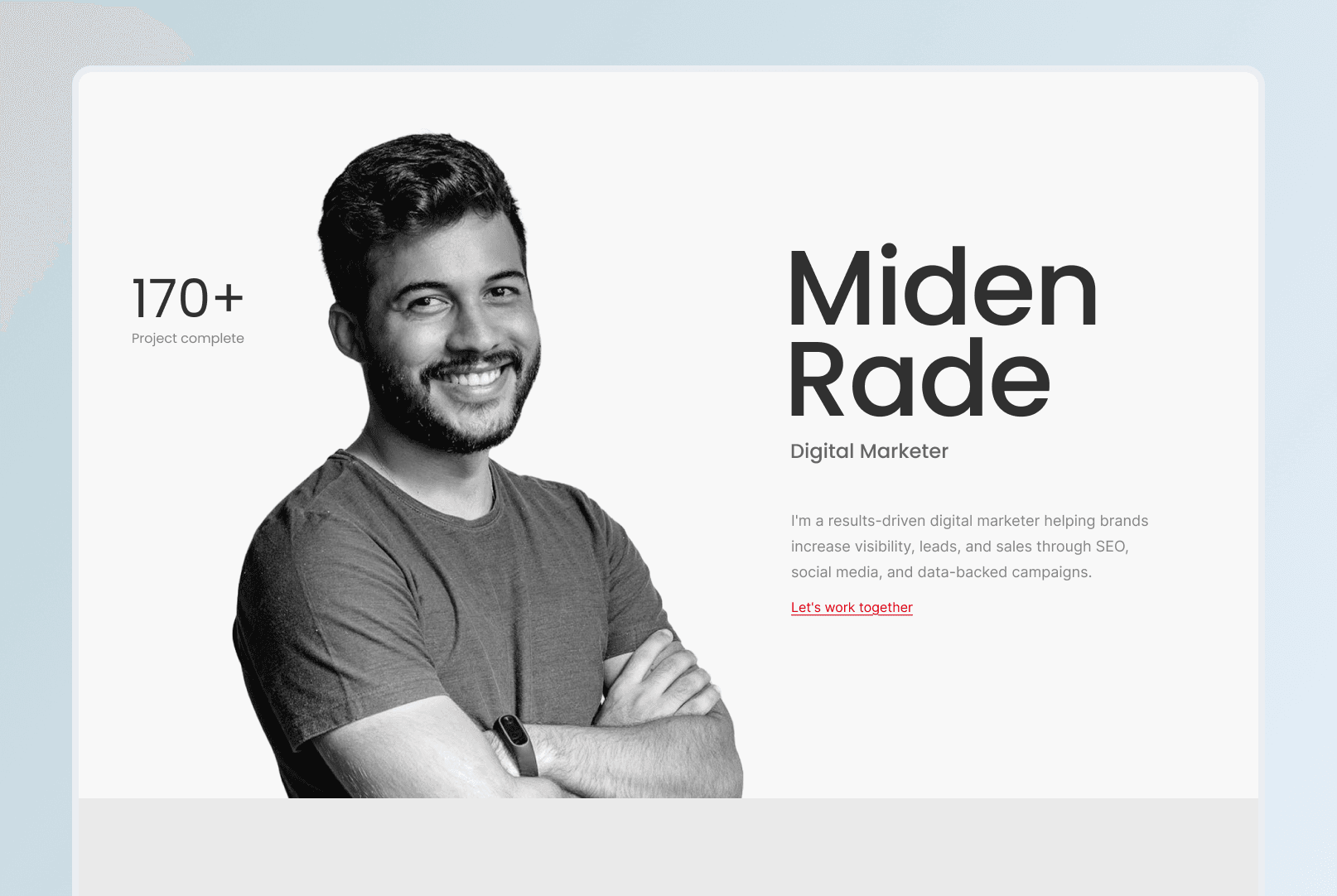 Digital Marketer Portfolio preview