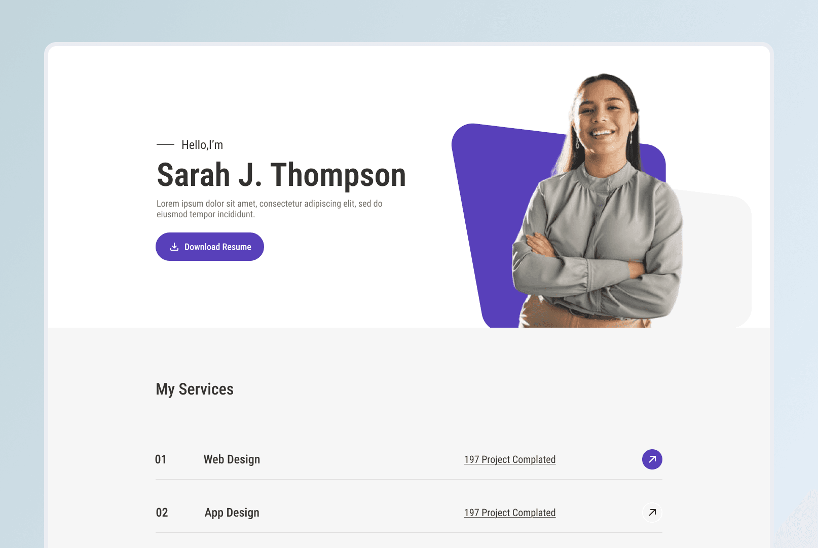 Designer Services Portfolio preview