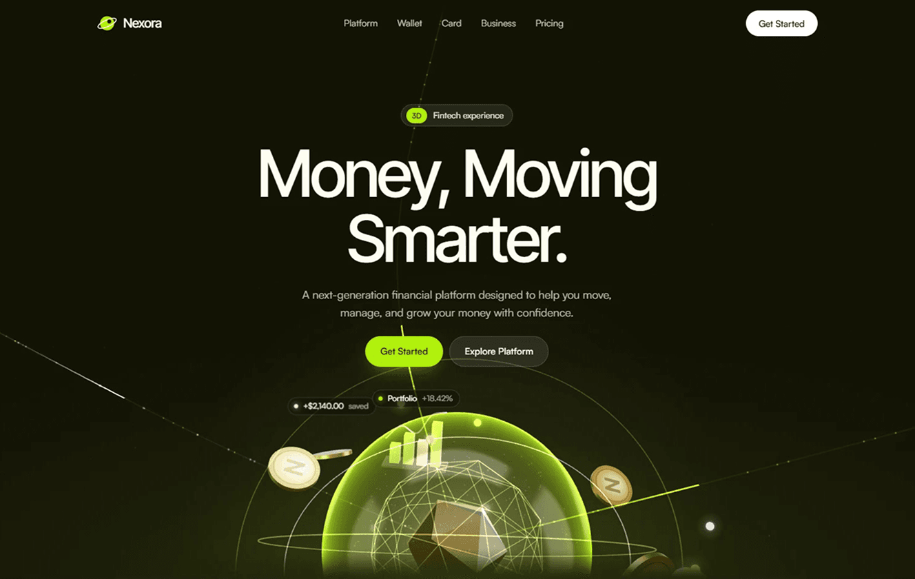 Fintech Landing Page preview